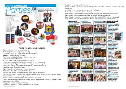 More words about parties - Thấm Tâm Vy